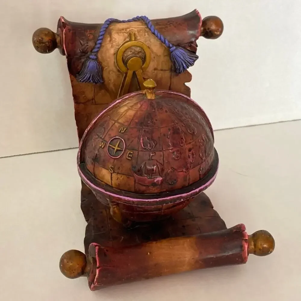 Explore Travel Compass World Medieval Hogwarts Bookend Decor Dark Academia Globe